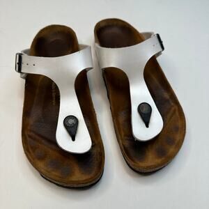 Birkenstock Gizeh White Pearl Sandals